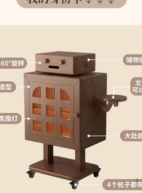 移动柜头柜实木卧室带灯置物F98J57S7创客厅意边柜机器床人儿童床