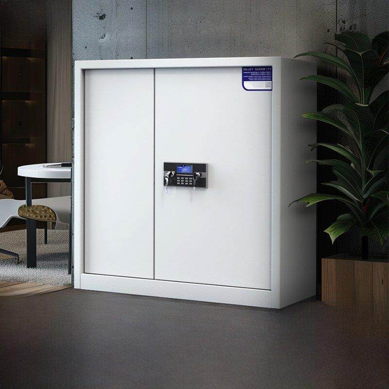 单节保险箱柜文件柜电子密码锁指纹国宝锁钢质办公存储保险箱低柜