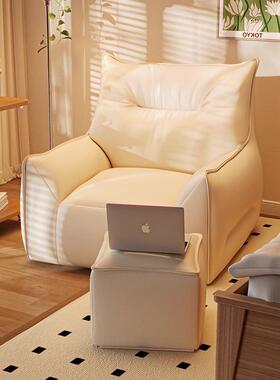 卧室单人沙发榻榻米懒人沙发客厅阳台小户型可躺可睡豆袋窝窝躺椅