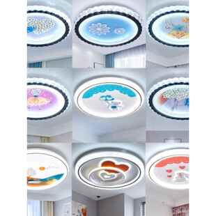 圆形卧室灯吸顶灯LED高亮现代简约语音控制新款 家用房间智能灯具