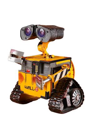 机器人瓦力网吧纸巾盒博古架软装饰品机械金属摆件复古健身房摆设