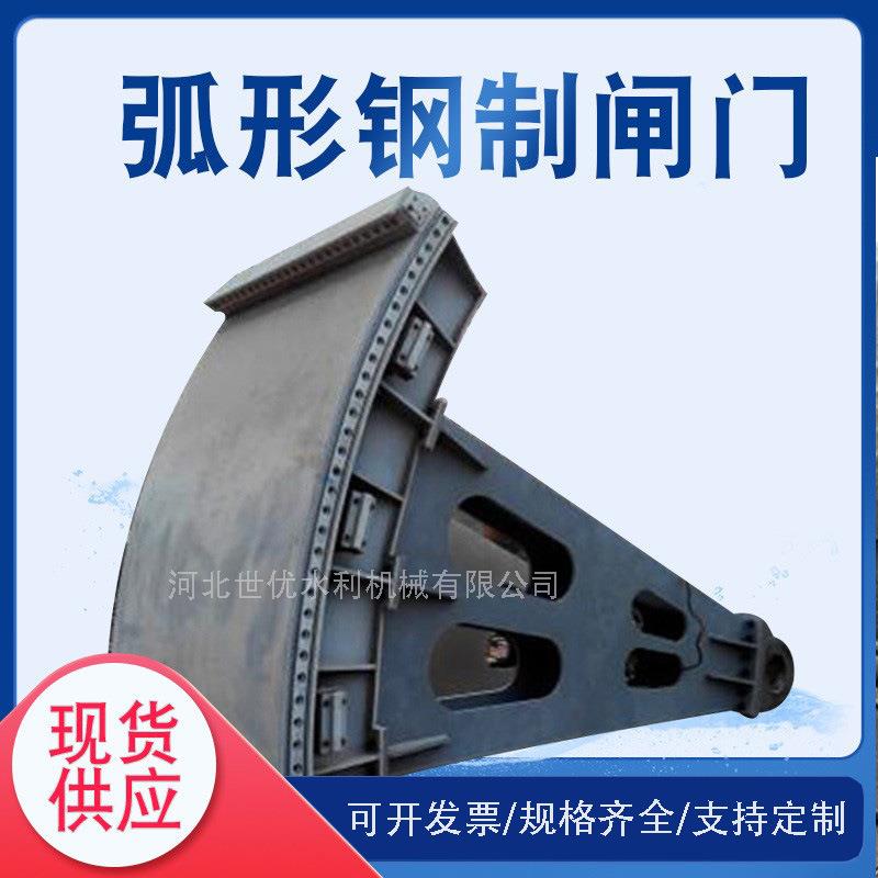 水库电站拱形闸门景观弧形钢制闸门槽钢钢板焊接闸门检修闸门