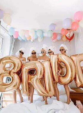 32Inch Rose Gold Silver Bride To Be Balloon Wedding Decorati
