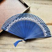 变色蕾丝女式 折扇覆古风中国风汉服旗袍走秀舞蹈扇子礼物送闰蜜