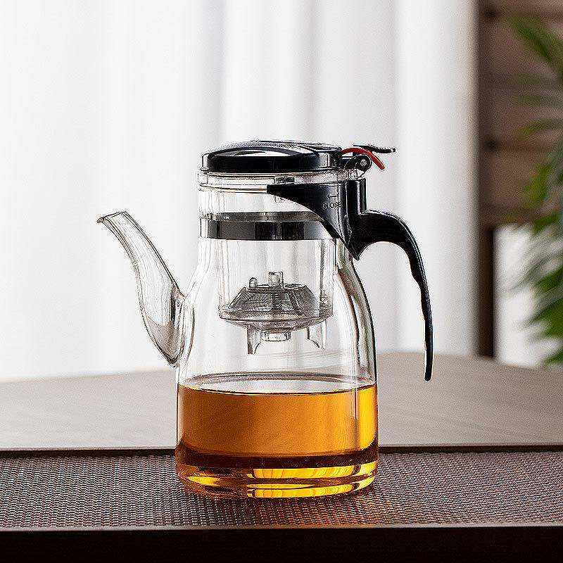 飘逸杯泡茶壶耐热茶道杯一键过滤玻璃泡茶杯玲珑杯套装壶功夫茶具