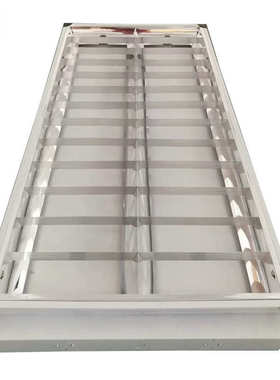 Ｔ8灯盘镜面铝I型格栅条配Ｔ5灯头2*28Ｗ新模具灯盘Ｔ5灯盘