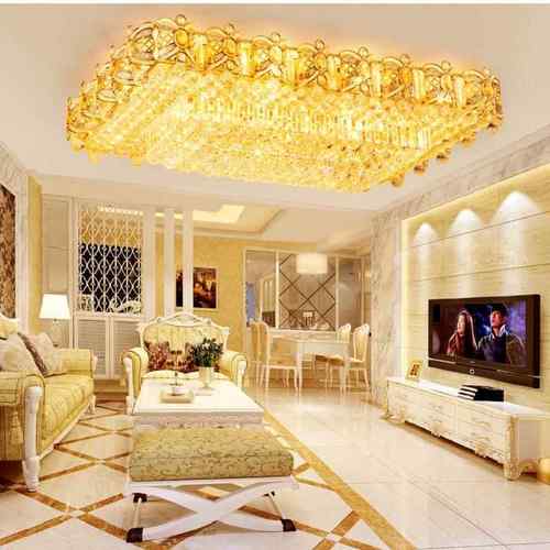 欧式水晶灯 吸顶灯大气客厅灯 现代简约卧室灯餐厅灯别墅LED灯具