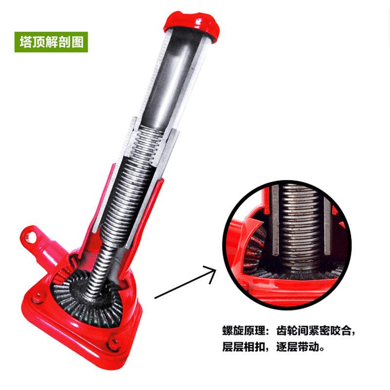 立牌2吨汽车螺旋式千斤顶摇手千斤顶越野轿车专用换轮胎工具大型