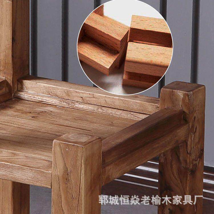 老榆木茶水柜客厅泡茶台办公室饮水机柜榆木餐边柜做旧门板斗柜