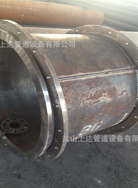 厂家直销钢制大口径双法兰短管 Q235B大型卷管法兰 钢制法兰管