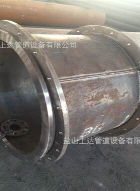 厂家直销钢制大口径双法兰短管 Q235B大型卷管法兰 钢制法兰管