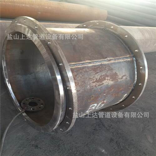 厂家直销钢制大口径双法兰短管 Q235B大型卷管法兰 钢制法兰管