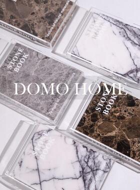 北欧风创意亚克力大理石书样间客装饰12212541摆件厅房桌板面家居