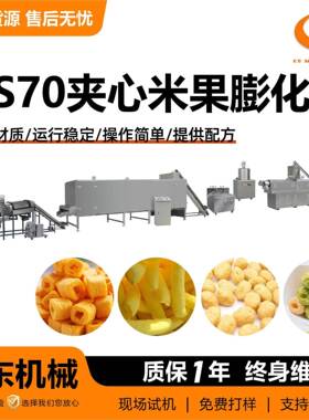 DS70夹心米果膨化机婴儿星星泡芙生产设备麦香鸡块加工机械