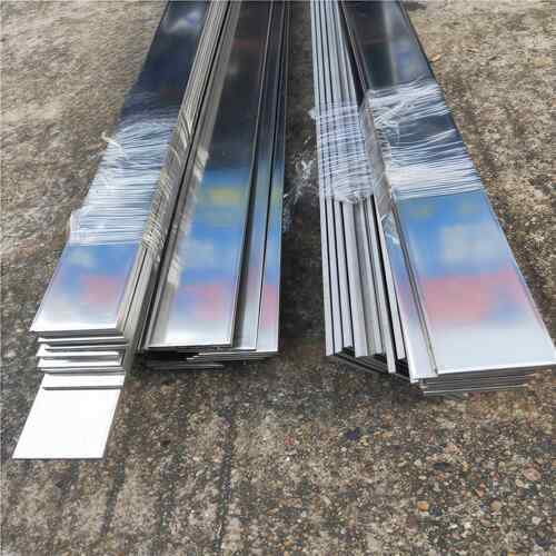 304不锈钢双面光面扁钢抛光扁条加工定制拉丝不锈钢扁铁6米一支