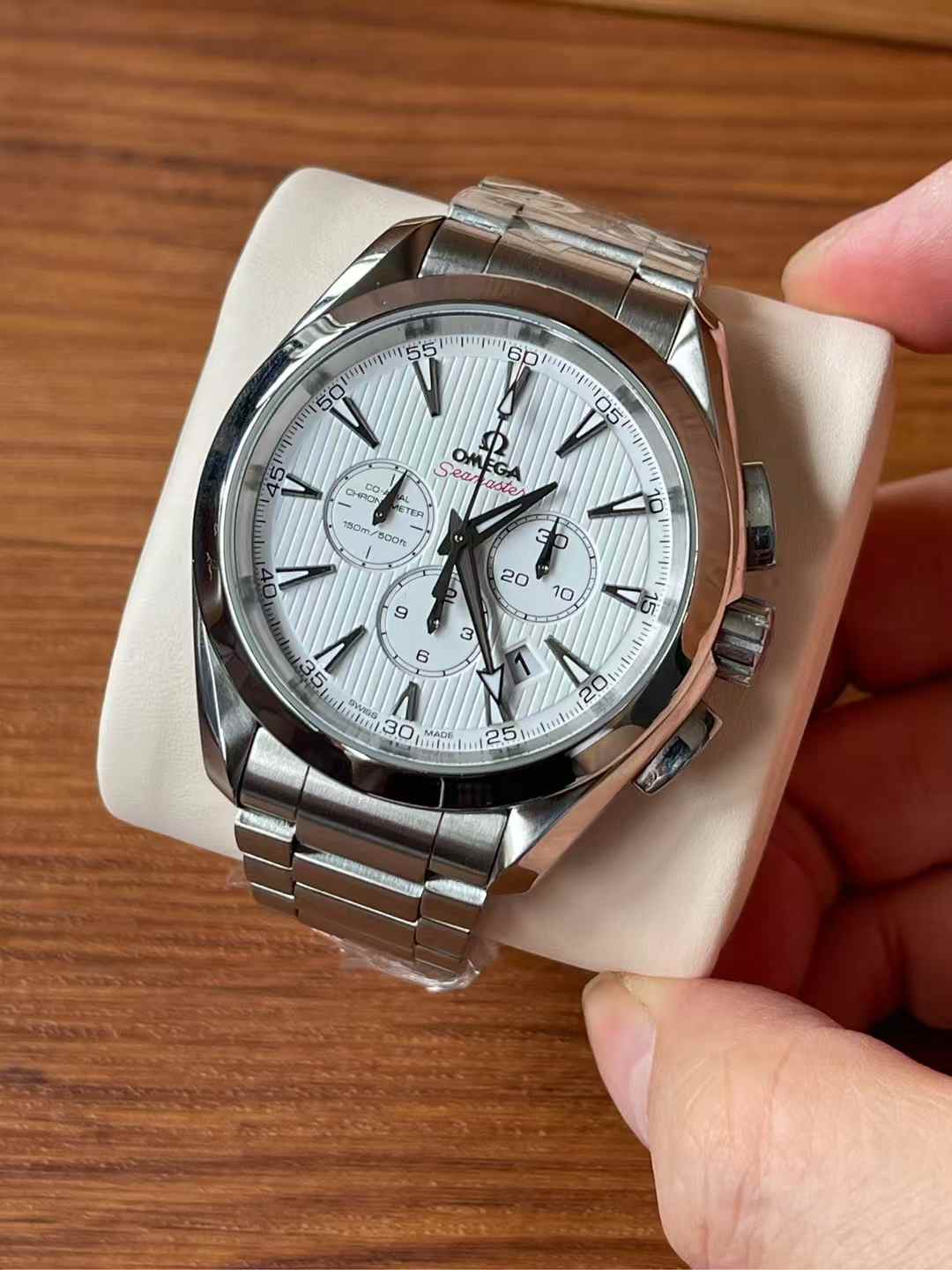 全套[98新]欧米茄海马自动机械计时男士手表231.10.44.50.04.001