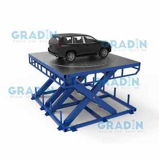 汽车旋转展台酒吧展会遥控升降旋转舞台4S店展示台车库掉头转台