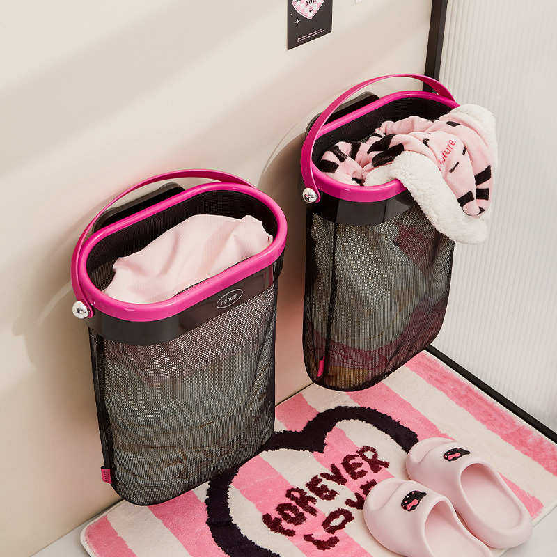 吸盘脏衣篓家用高颜值脏衣篮衣服收纳筐卫生间洗衣篮可拆卸网袋,收纳整理,脏衣篮,淘宝优惠券,粉丝福利购,淘宝优惠卷