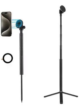 Magnetic Golf Phone Holder Spike Tripod Golfer Selfie StickAI