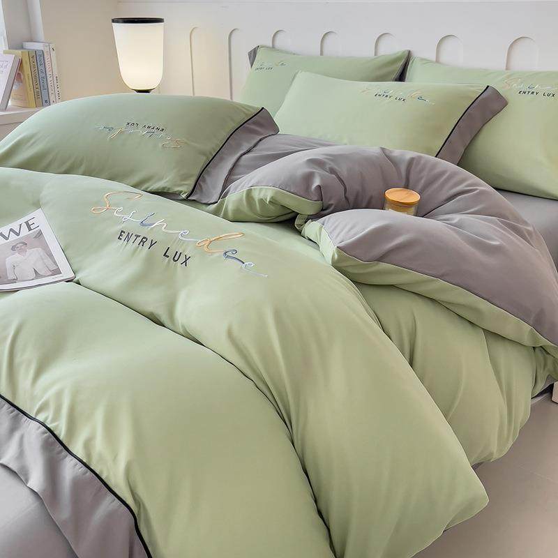2025新款床上四件套四季通用款学生宿舍床单被套三件套可水洗机洗