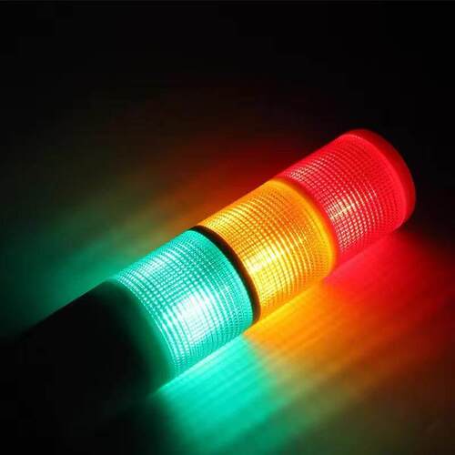 台邦多层警示灯常亮三色灯LED警报灯信号塔灯机床灯PT50-3T-J折叠