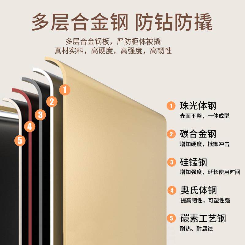 虎牌新款保险柜家用70cm小型指纹密码全钢智能可远程办公保管箱