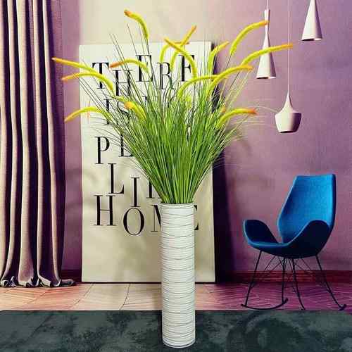 创意仿真狗尾巴电61314443草花客落地装饰假花视柜玄关居家绿色干