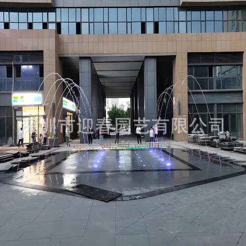 户外网红玻光跳泉别墅广场售楼处景观工程水景设计施工安装一体化