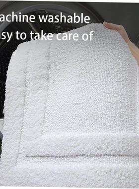 Bathroom flocking floor mat absorbent entry non-slip mat