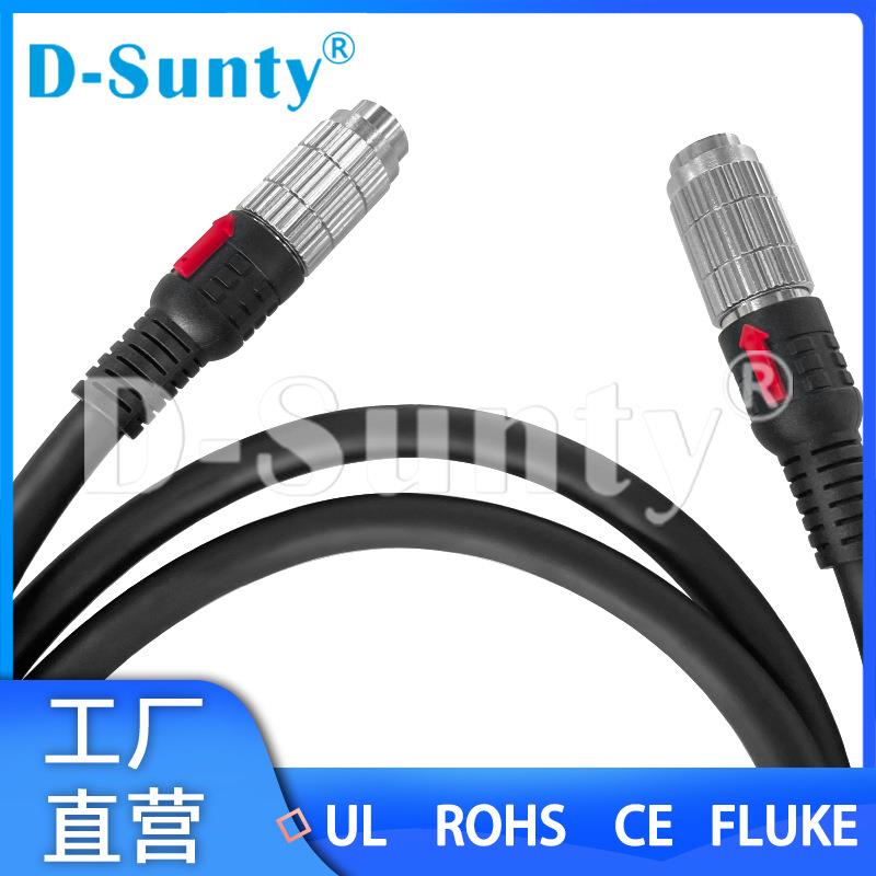 航空插头M12公头20芯防水连接器工业相机自动化设备高柔通信线缆