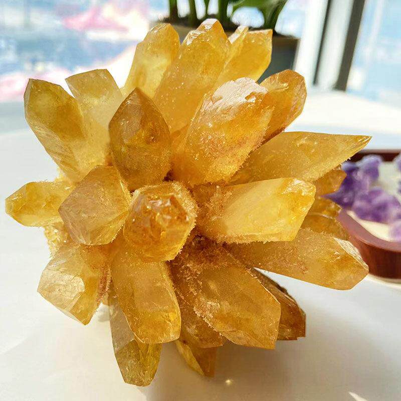 天然水晶簇原石转运摆件招财矿物标本消磁居家礼品装饰高档饰品