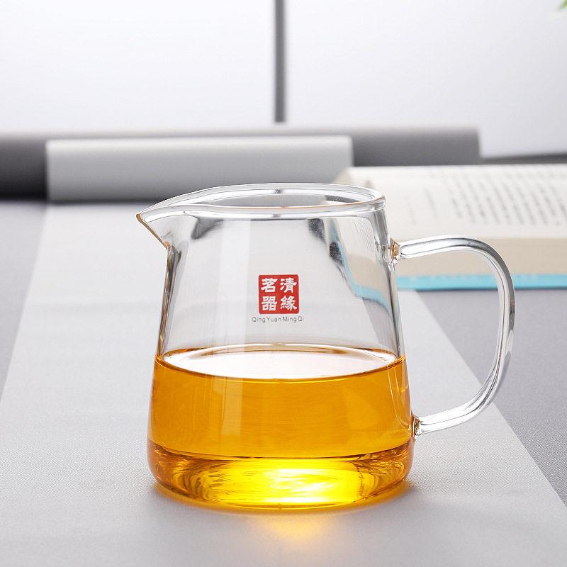 加厚耐热透明玻璃茶海公道杯大号功夫茶具茶漏套装分茶器耐热加厚