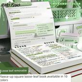 汉丰方形活页笔记本网格方形笔记本风格 高颜值活页笔记本可移动核