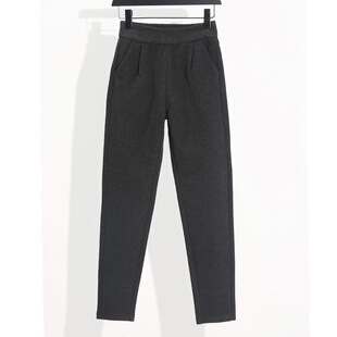 145小个子秋冬加绒哈伦老爹毛呢子女梨型身材小脚显xxs