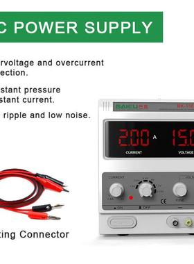 巴酷BK-1502DD直流稳压电源DC电流表笔记本手机电工维修数显15V2A