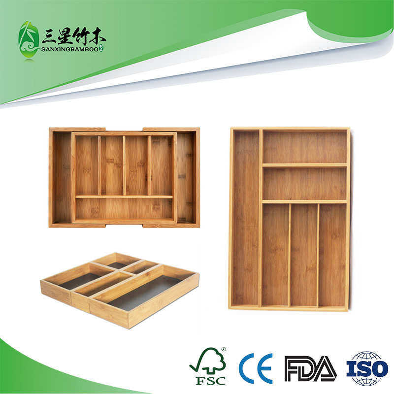 竹制伸缩刀叉盒可扩展餐具收纳盒餐具托盘  抽屉伸缩收纳盒分隔盒,居家布艺,收纳盒,淘宝优惠券,粉丝福利购,淘宝优惠卷