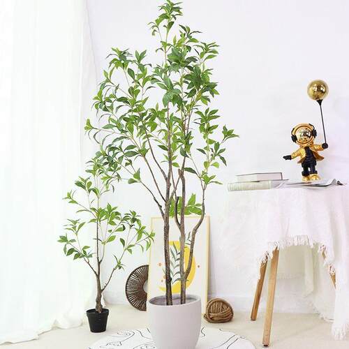 仿室真绿MZ09植内木盆栽仿生假绿植客厅落摆件仿真马醉地景观