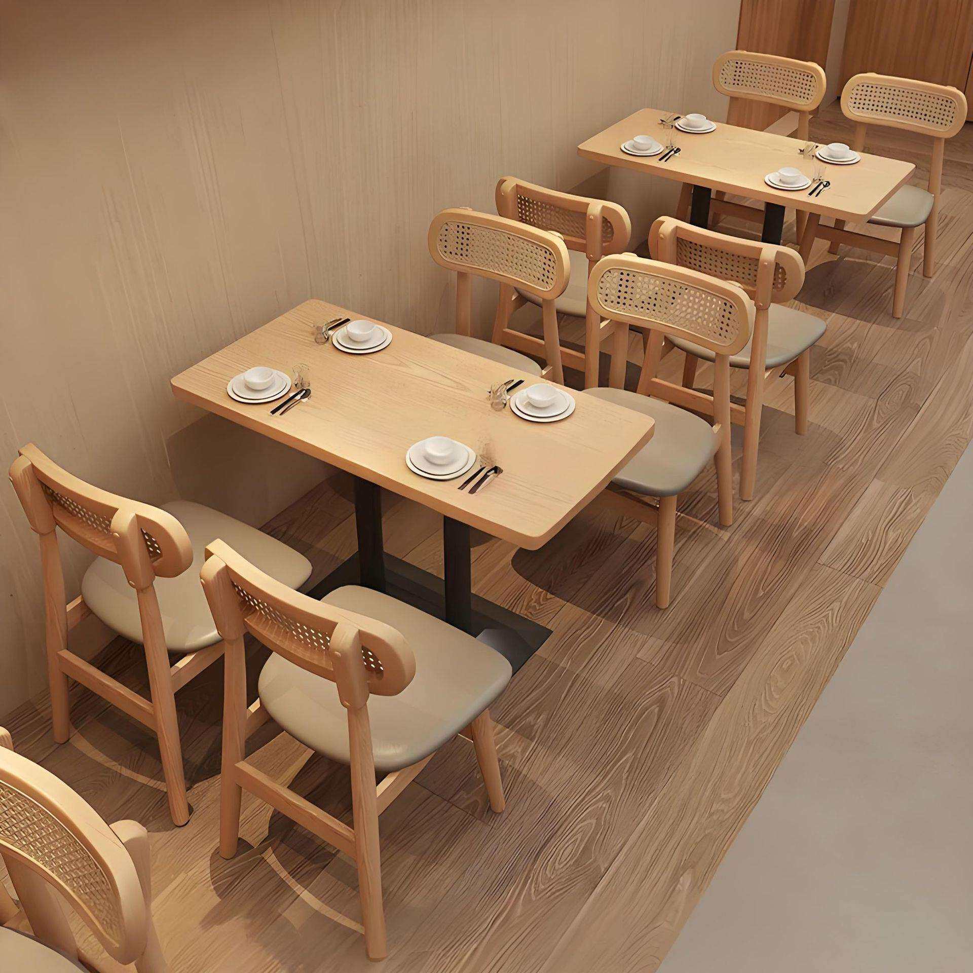 商用主题简餐咖啡甜品奶茶店餐桌椅茶餐厅日料店桌椅卡座沙发组合