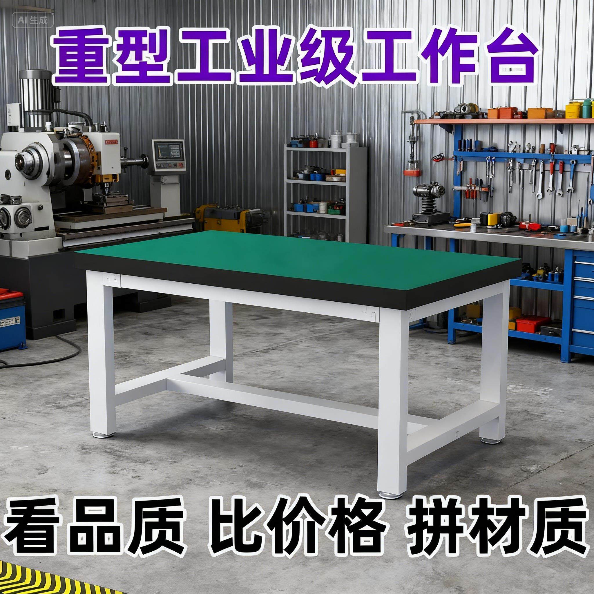 重型工作台防静电桌子钳工台车间工厂操作台实验维修工具桌分拣台