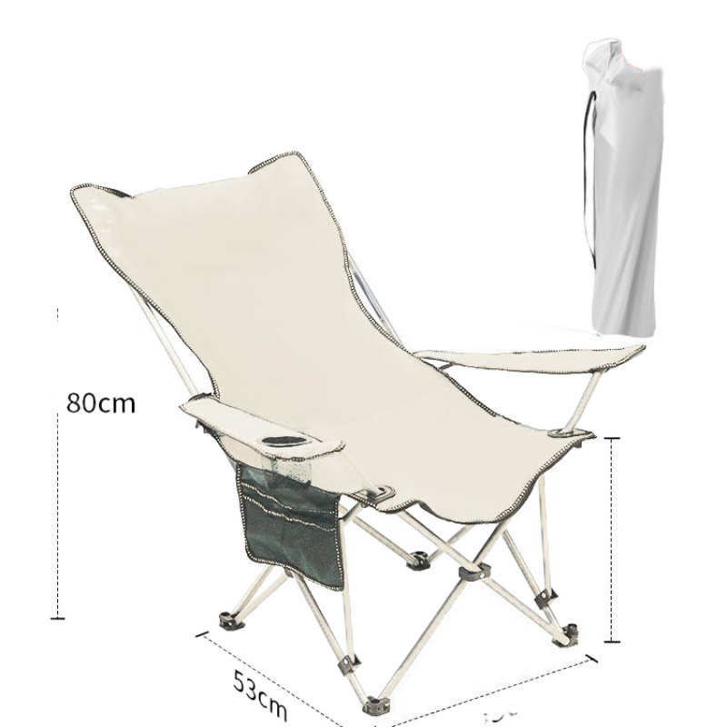 户外椅子办公午休坐躺椅两用便携式沙滩椅露营靠背椅单人椅折叠床