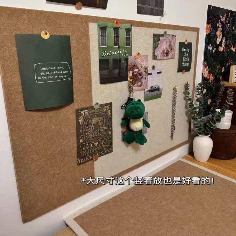 毛毡板墙贴照片墙软木板留言板展示背景板ins北欧风墙面装饰自粘