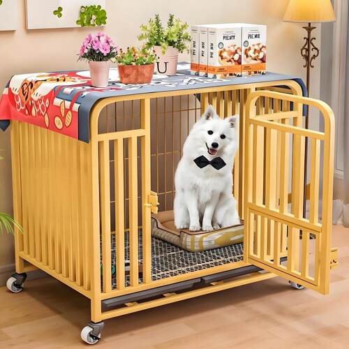 狗笼子大型中型犬室内加粗宠物笼带厕所分离家用狗笼金毛拉布拉多