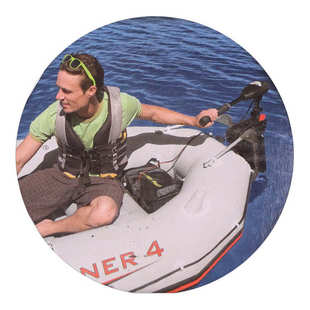 INTEX68624充气船皮划艇专用橡皮船外机马达推进器支架挂机板舢板