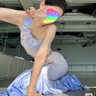 成人傣族舞蹈演出服单肩包臀艺考伞舞服装孔雀舞练功服渐层色定制