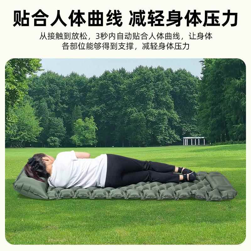 跨境款宽加长加脚踩压充气床垫内置新充气泵气垫床按生产006厂家