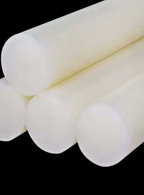圆棒圆柱体厂家偏耐高温白色pvdf供应精密乙烯零件二聚氟棒材