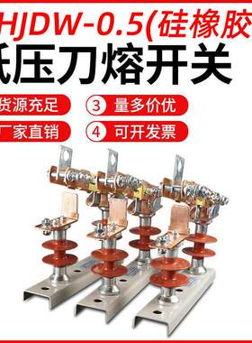 HJDW2-0.5KV/630A户外低压隔离开关刀熔400A-1250A硅橡胶柱上刀闸
