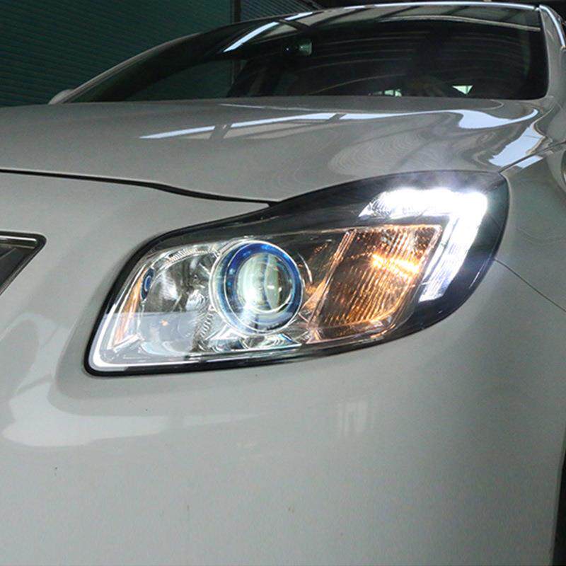 适用于09-13款别克君威改装GS款LED日行灯双光透镜氙气大灯