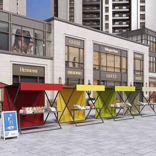 集市摊位架夜市地摊货架商业街示网红架铁艺展贩桌卖户外306促销