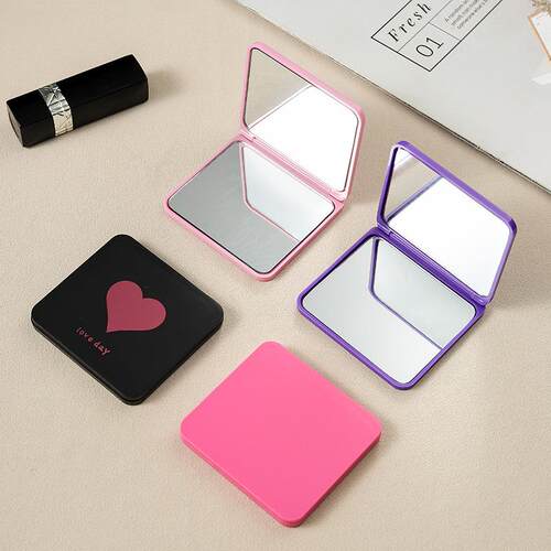 Wholesale Mini HD Folding Makeup Mirror, Portable Double-Sid